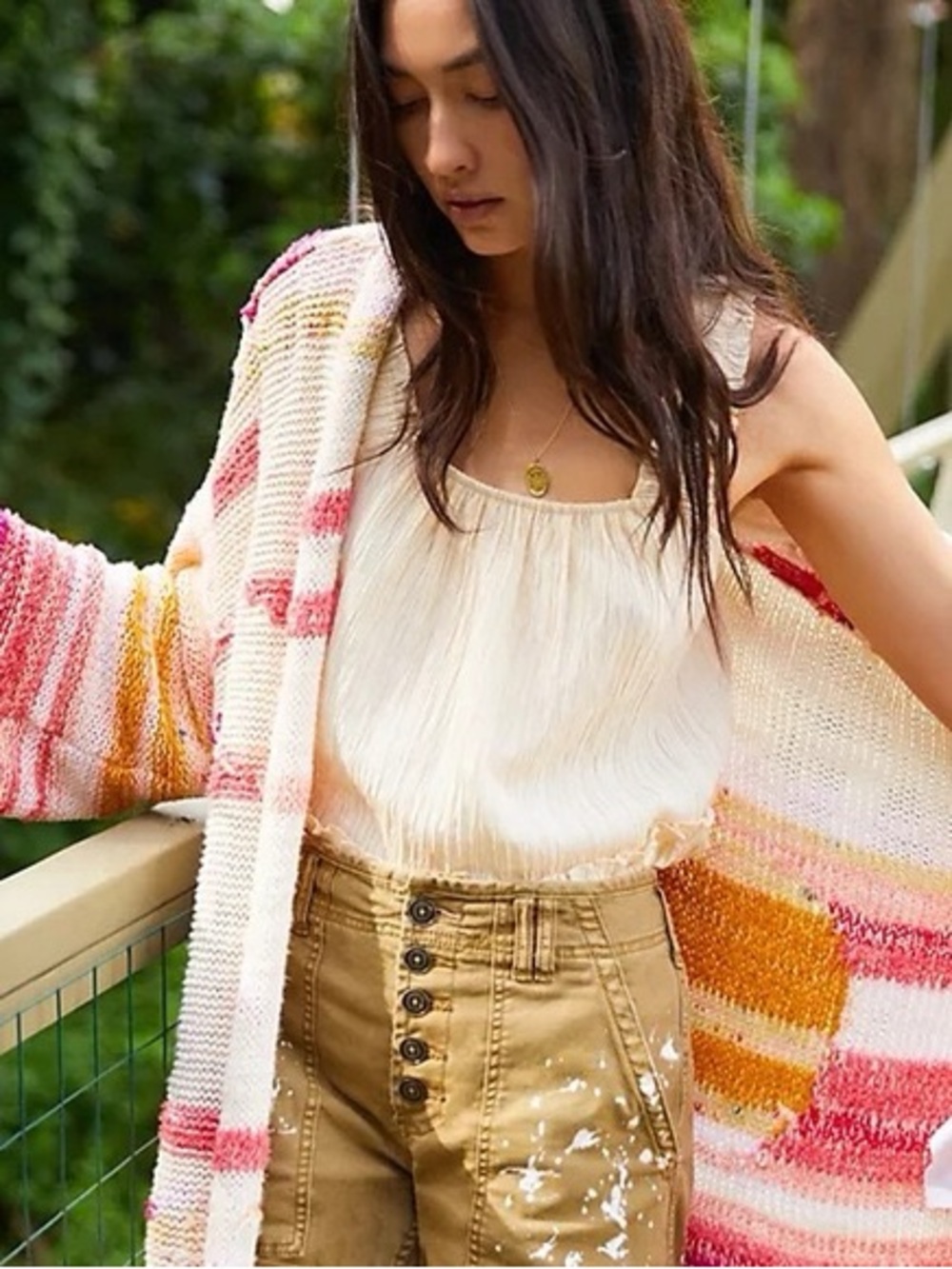 ANTHROPOLOGIE Saturday/Sunday Bethany Striped Cardigan